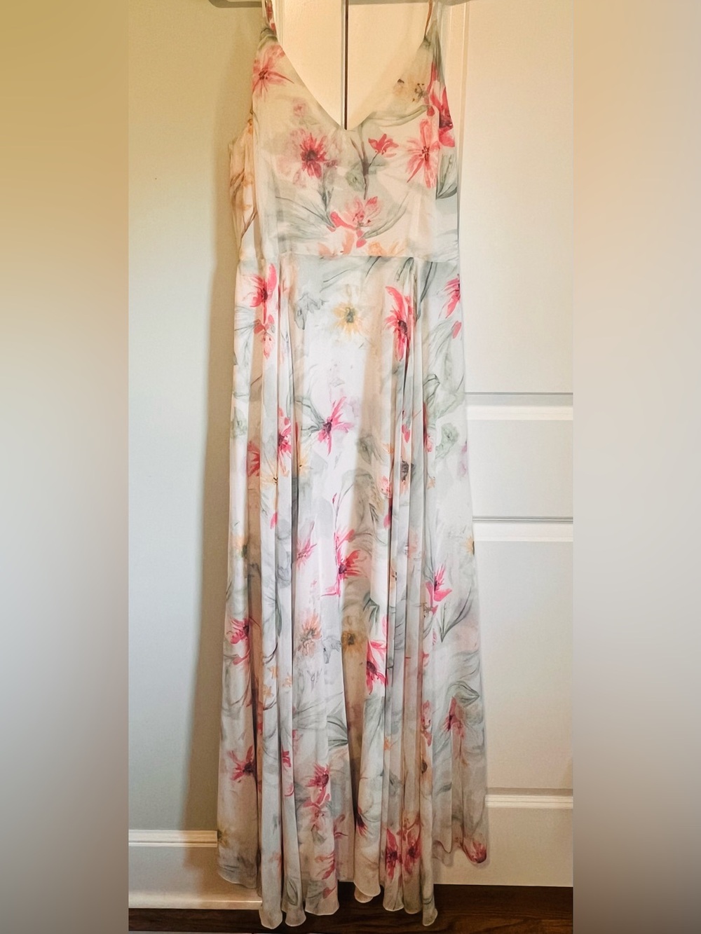 YumiKim SZL Floral Maxi Dress in Soft Pink & Sage